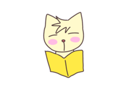 The cat which does not want to work sticker #7811835