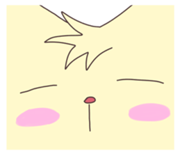 The cat which does not want to work sticker #7811839