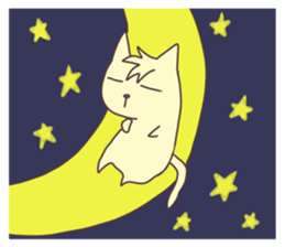 The cat which does not want to work sticker #7811841