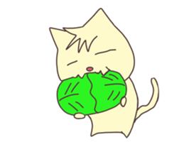 The cat which does not want to work sticker #7811848