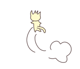 The cat which does not want to work sticker #7811850