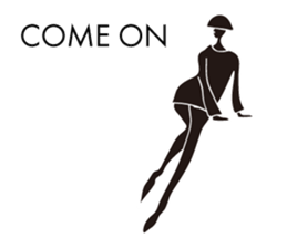 MONOTONE GIRLS MODEL STICKER sticker #7812138