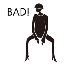 MONOTONE GIRLS MODEL STICKER sticker #7812146