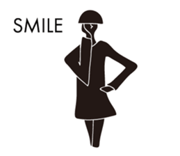 MONOTONE GIRLS MODEL STICKER sticker #7812149