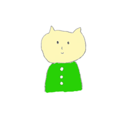 Green Cat and Border Dog sticker #7812978