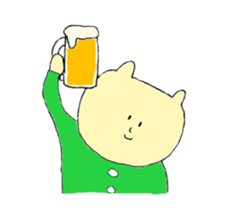 Green Cat and Border Dog sticker #7812981