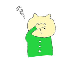 Green Cat and Border Dog sticker #7813000