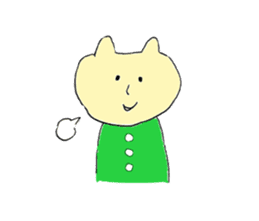 Green Cat and Border Dog sticker #7813003