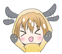 Petit animal suit sticker #7814112