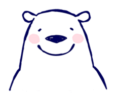 Lazy, Kindly  Polar bear 1 sticker #7814332