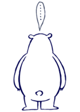 Lazy, Kindly  Polar bear 1 sticker #7814370