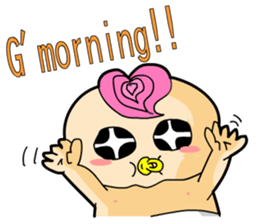 Pink Hair Baby 2 sticker #7815732