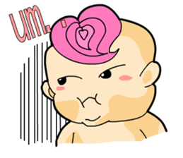 Pink Hair Baby 2 sticker #7815746