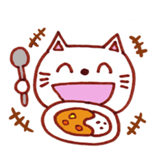 the cat get lost what do eat. sticker #7815944