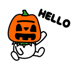 Halloween costume party sticker #7816492