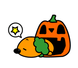 Halloween costume party sticker #7816493