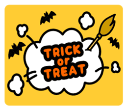 Halloween costume party sticker #7816495