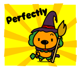 Halloween costume party sticker #7816496