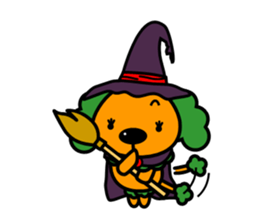 Halloween costume party sticker #7816497