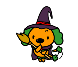 Halloween costume party sticker #7816497