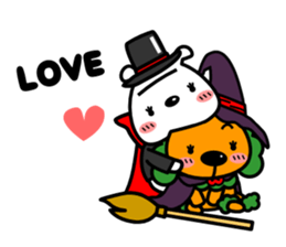 Halloween costume party sticker #7816501