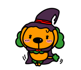 Halloween costume party sticker #7816502