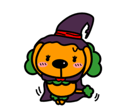 Halloween costume party sticker #7816502