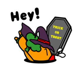 Halloween costume party sticker #7816504