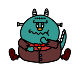 Halloween costume party sticker #7816510