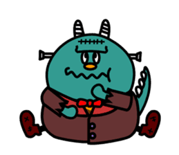 Halloween costume party sticker #7816510