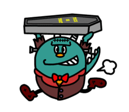 Halloween costume party sticker #7816511