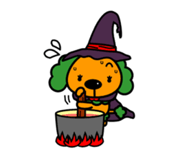 Halloween costume party sticker #7816528