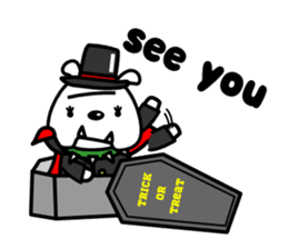 Halloween costume party sticker #7816529