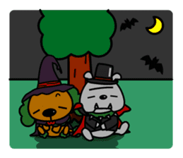 Halloween costume party sticker #7816530