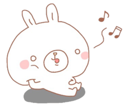 Negative thinking rabbit 2 sticker #7816933