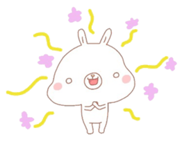 Negative thinking rabbit 2 sticker #7816948