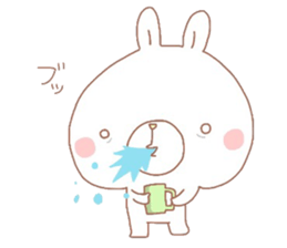 Negative thinking rabbit 2 sticker #7816956