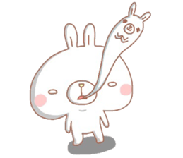 Negative thinking rabbit 2 sticker #7816957