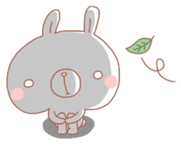 Negative thinking rabbit 2 sticker #7816958