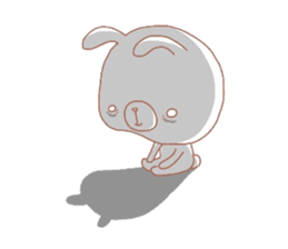 Negative thinking rabbit 2 sticker #7816959