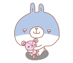 Negative thinking rabbit 2 sticker #7816960