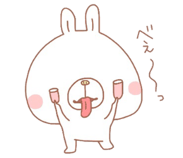 Negative thinking rabbit 2 sticker #7816966