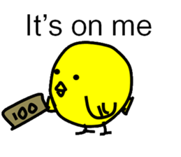 CUTE BABY CHICK sticker #7817469