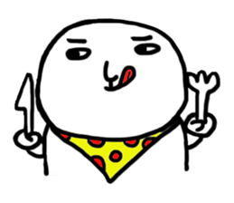 The fat white sticker #7819016