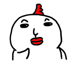 The fat white sticker #7819017