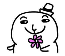 The fat white sticker #7819021