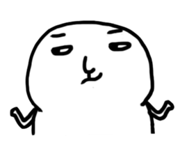 The fat white sticker #7819022