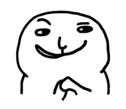 The fat white sticker #7819023