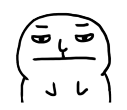 The fat white sticker #7819029