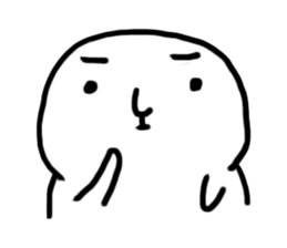 The fat white sticker #7819031